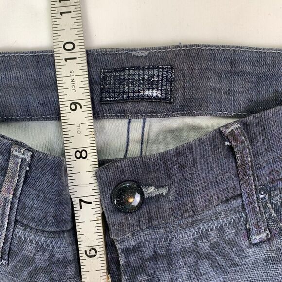 Mother The Looker Ankle Fray Relax Awhile 25 Blue Burnout Skinny Jeans Kilim - Picture 5 of 10